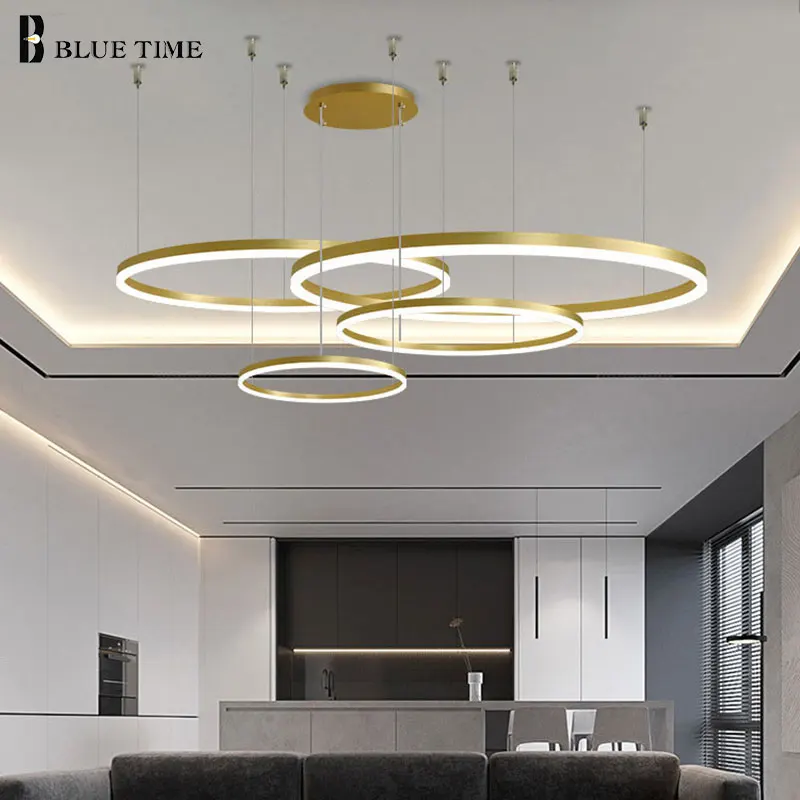 

Modern Led Chandelier HOME DECOR 120 100 Black Circle Ceiling Chandelier Light Living room Dining room Kitchen Bedroom Resturant