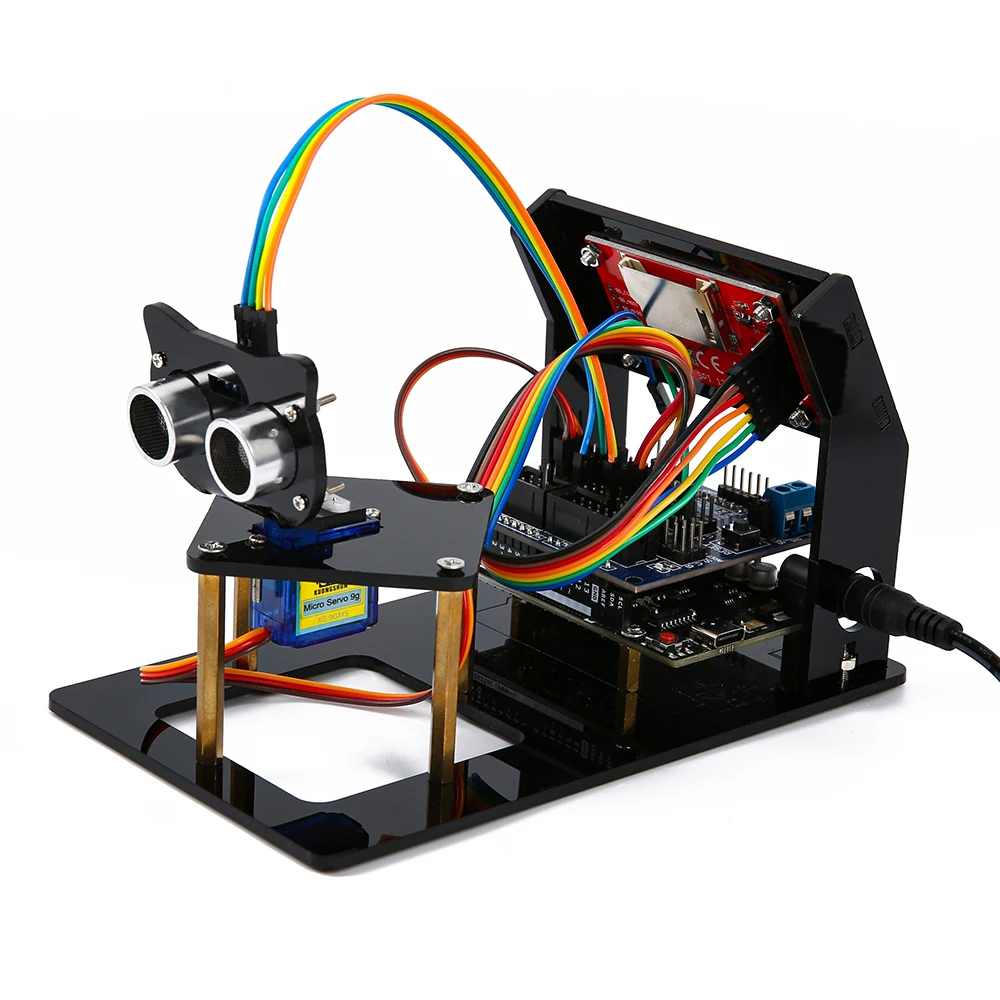 Имитация радара ультразвуковой датчик сделай сам с R3 1 8 &quotTFT SPI дисплеем sg90