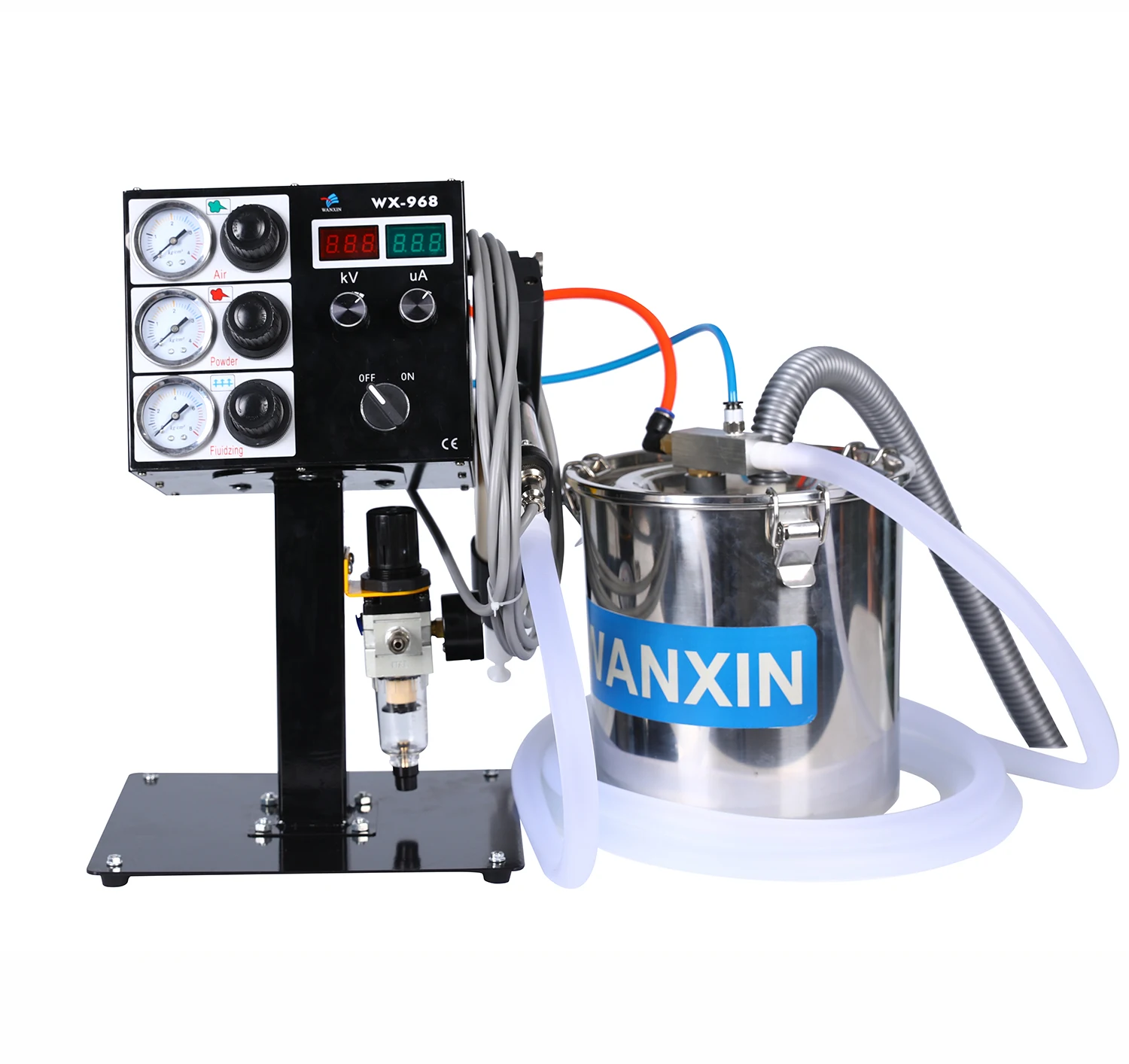 

portable WX-968 powder Coating Machine with small hopper