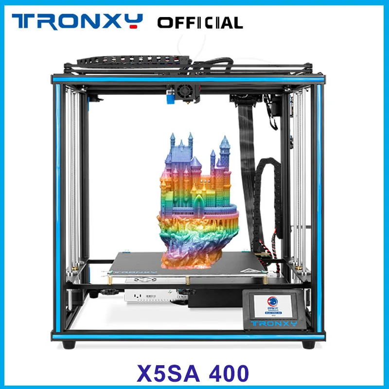 

TRONXY 400 DIY 3D Printer Kit Core XY 400*400*400mm Large Printing Size 3d Printer Machine Fast Speed Full-set Printers Kits