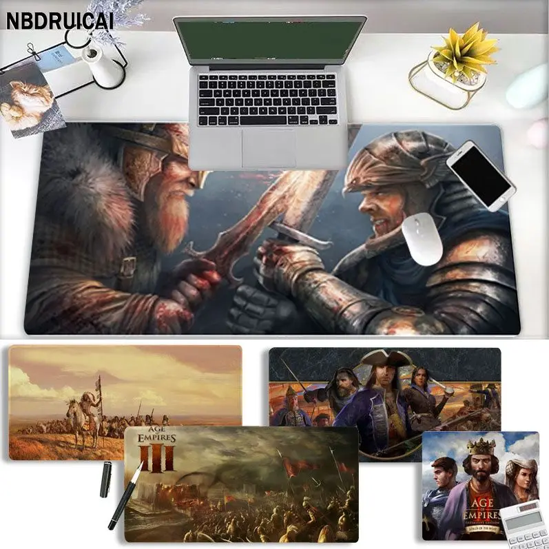 

Age Of Empires High Quality Office Mice Gamer Soft Mouse Pad Size For Keyboards Mat Boyfriend Gift