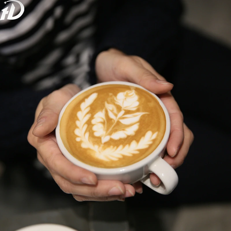 

Loveramics Egg 300ml Professional Garland Cup Latte Coffee Cup and Saucer Set Basic Color Creamic Tea Breakfast Home Drinkware