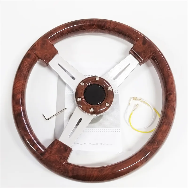 

6 Hole 14” Car Universal Wheel Racing Steering Wheel Sports High Quality Auto Parts Modification Auto Racing Steering Wheels
