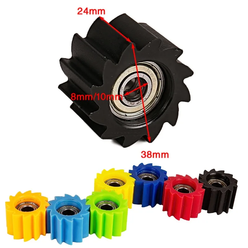 

Pulley Wheel Motorbike Drive M8/10 Chain Roller Tensioner Guide Slider Fit For KAWASAKI KX250F KX450F KXF250 KXF450