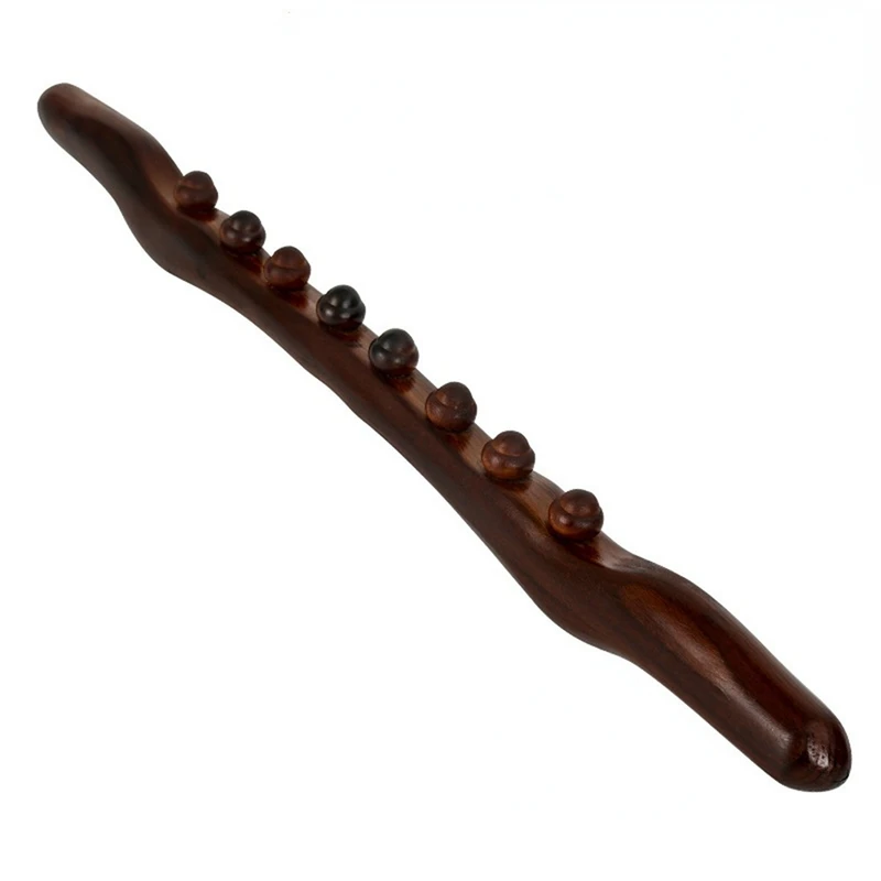 

8 Beads Guasha Scraping Stick Wooden Massage Tools For Neck And Back Pain Stomach Body Shaping Anticellulite Legs C