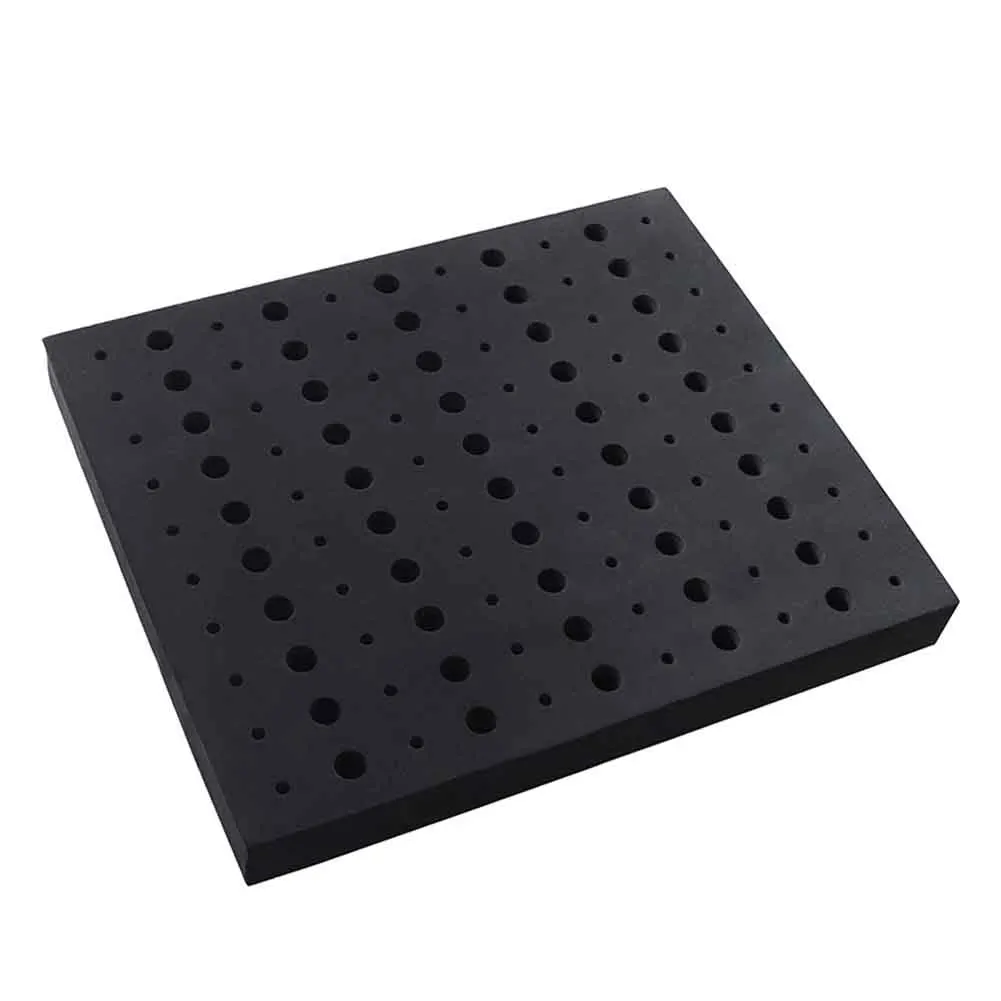 

Multifunctional Durable 110 Holes Milling Cutters Divider Portable Hard Foam Shockproof Tools Storage Router Bit Tray Household