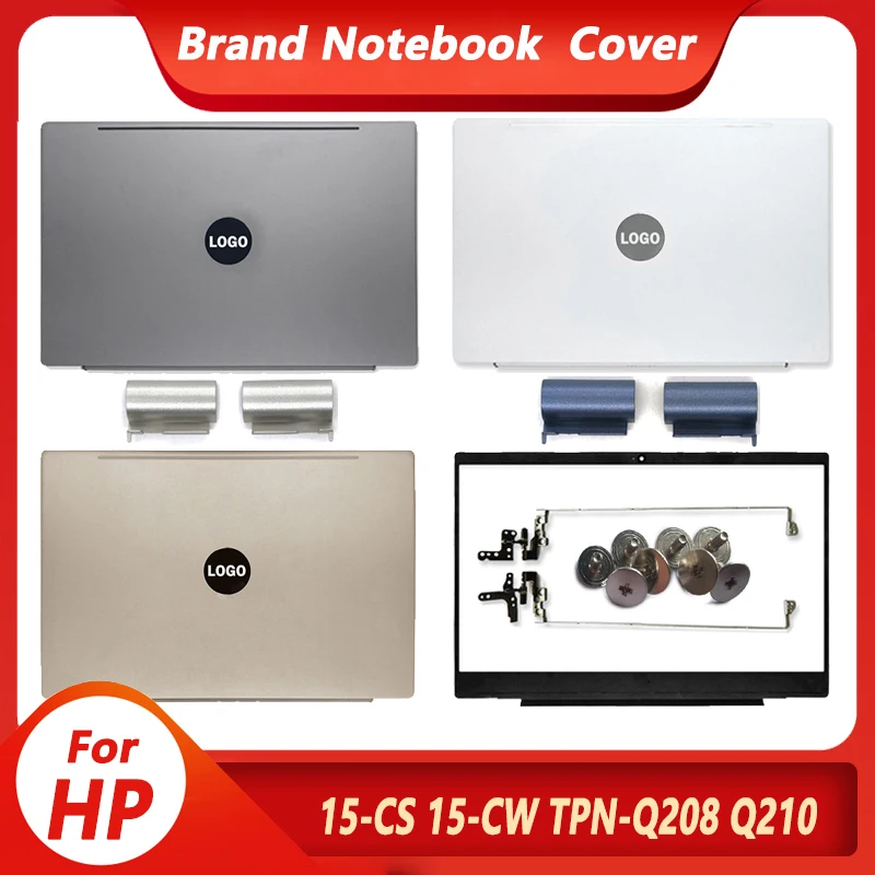 

NEW Top Back Case For HP Pavilion 15-CS 15-CW TPN-Q208 Q21 Laptop LCD Back Cover/Hinges/Front Bezel/Hinge Cover Gray L28379-001