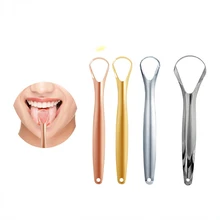 Useful Tongue Scraper Stainless Steel Oral Tongue Cleaner Medical Mouth Brush Reusable Fresh Breath Maker