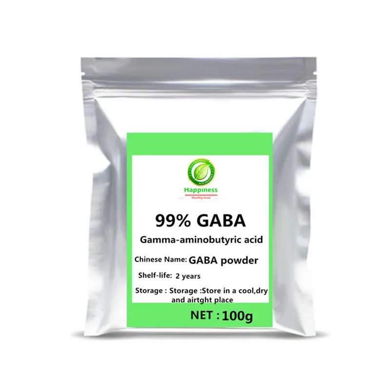 

99% Purity GABA Gamma Aminobutyric Acid Powder Help With Stress and Sleep Amino Acid Supplement free shipping