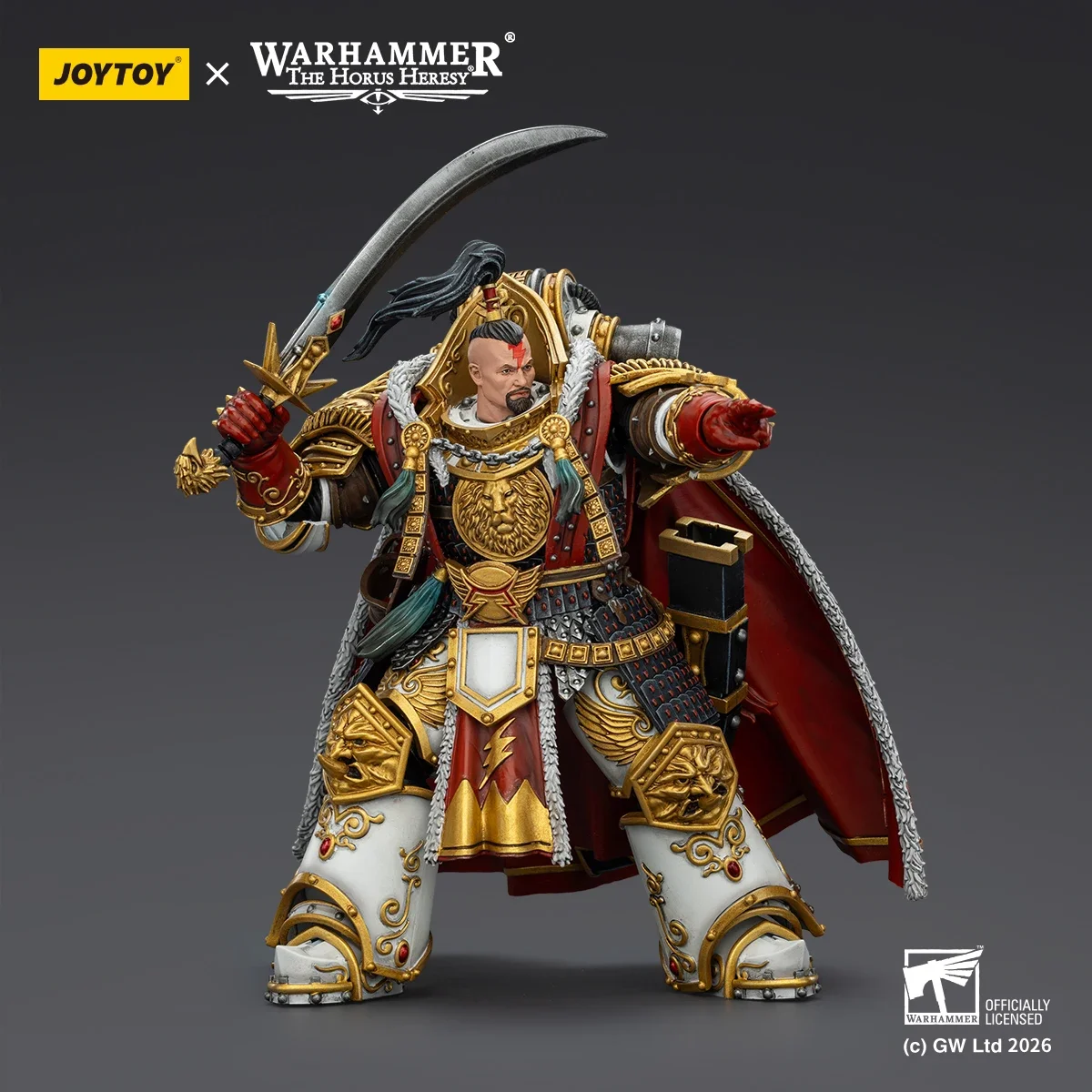 Фото 【JOYTOY】40K The Horus Heresy White Scars Ягатай Хан, первоначальник V-го легиона, фигурка 1/18 №4