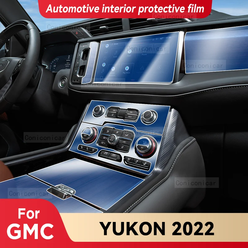 

Для GMC YUKON 2022 панель редуктора приборной панели навигации автомобильного интерьера защитная пленка ТПУ против царапин аксессуары
