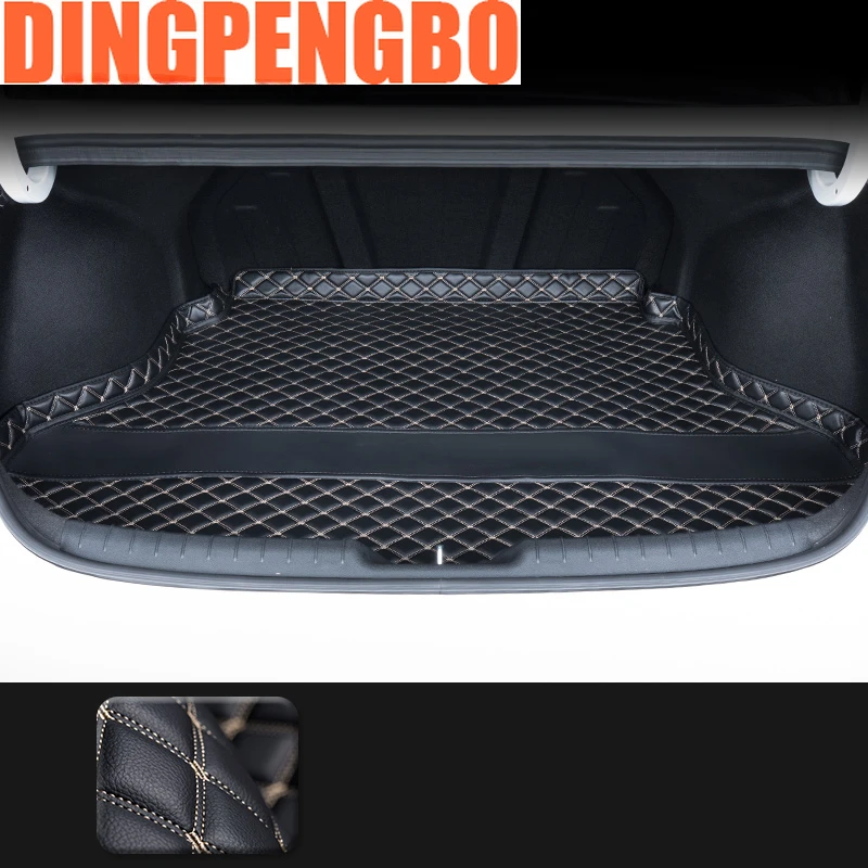 

Кожаный коврик на задний багажник на заказ для Hyundai Elantra CN7 2020-2024-подкладка для багажника, защитная накладка для ковров, автоаксессуары