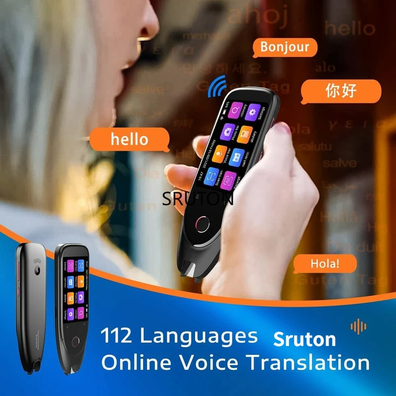 

S50 Multilingual Translator Device Voice Text Recording Translation Recorder Pen E-Dictionary Machine Support WIFI & Offline