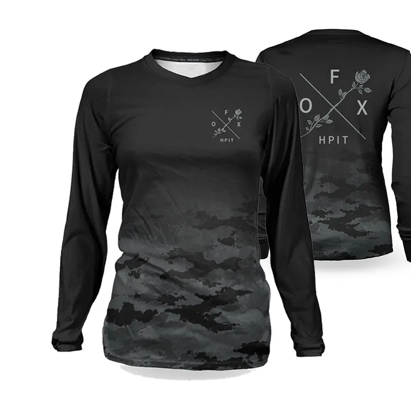 

2020 WOMEN Downhill Jerseys hpit fox Mountain Bike MTB Shirts Offroad DH Motorcycle Jersey Motocross Sportwear Clothing FXR bike