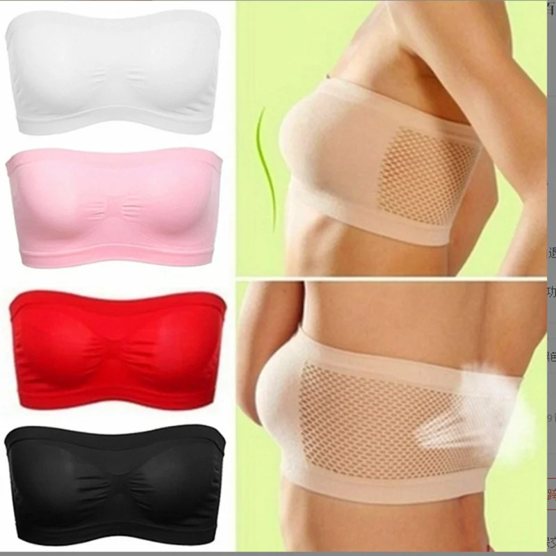 

Women's Underwear Corset Top Stretchy Padded Strapless Bras Bralette for Women Seamless Bandeau Tube Tops Crop Top Female