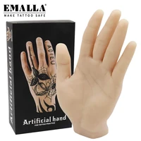 emalla premium tattoo skin practice left right silicone fake tattoo hand practice skin dummy skin for tattoo kit artist beginner