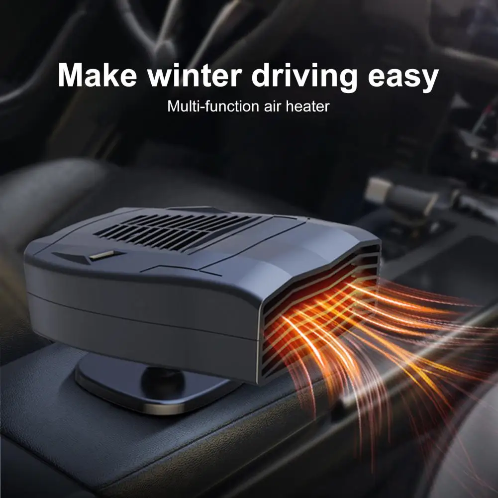 

12V 140W Car Fan Heater 360 Degrees Rotation Rapid Heating Auto Electric Cooling Heating Fan Demister Defroster for Vehicle