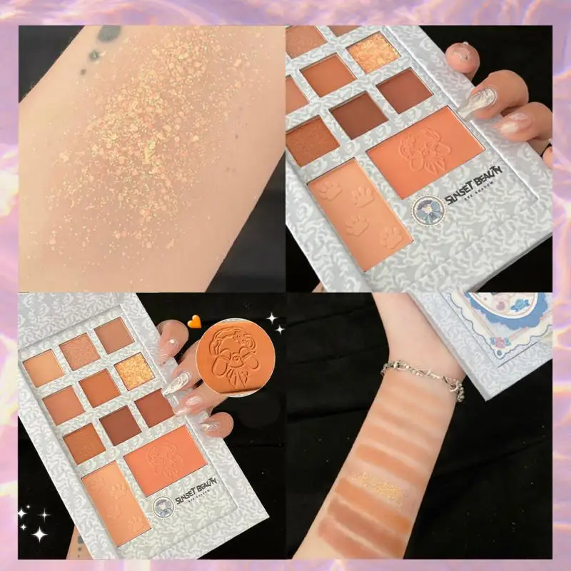 

11 Colors Cute Eyeshadow Palette Matte Shimmer Nude Makeup Waterproof Eye Shadow Long Lasting Beauty Eye Cosmetic Korean Makeup