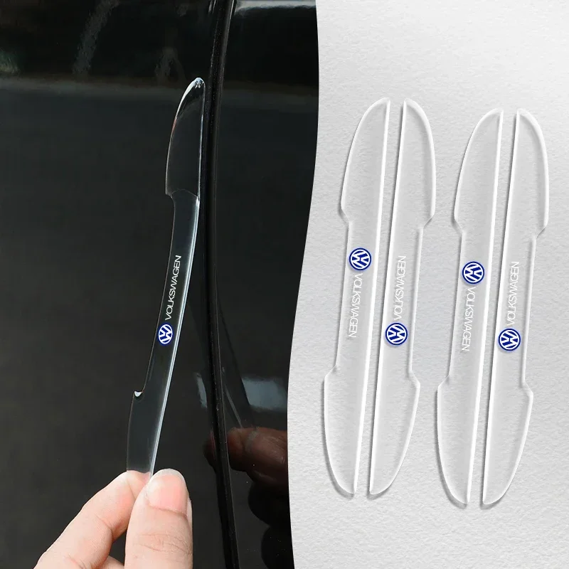 4 шт. защита края двери автомобиля от царапин для Volkswagen VW Scirocco Jetta Beetle Golf Passat CC Tiguan