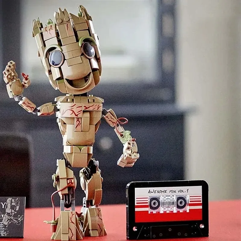 Строительные Блоки Disney Miniso Groot Superhero Совместимые С Lego 476 Предметов Набор Игрушек