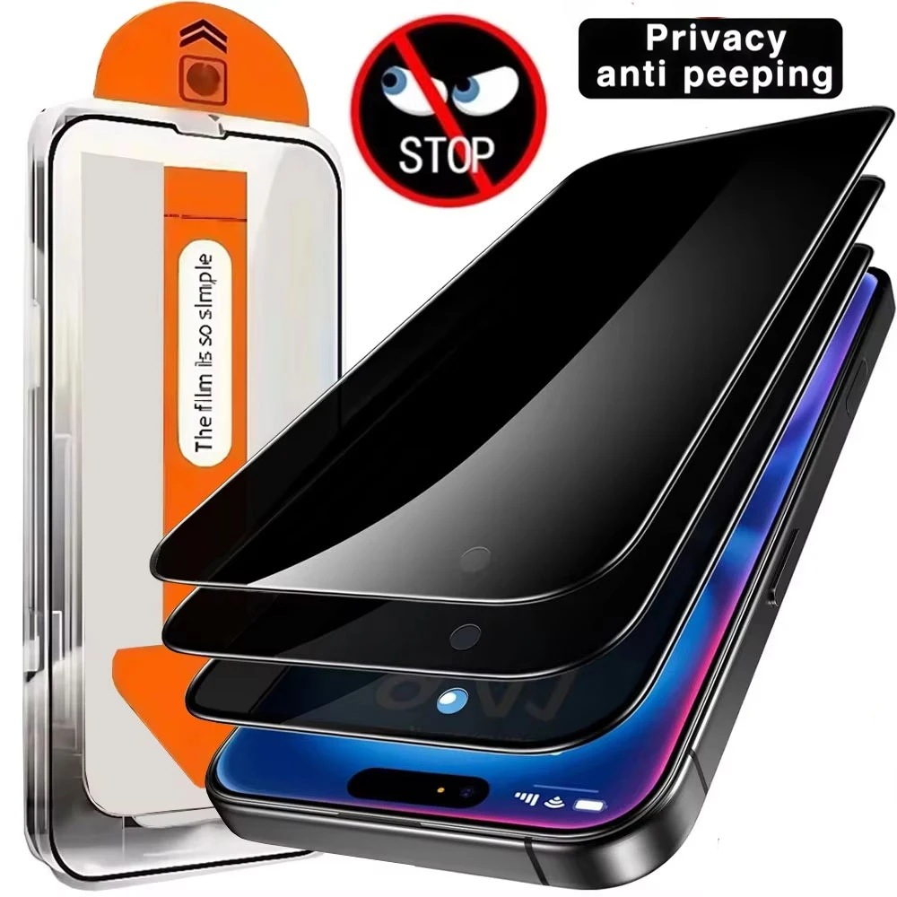 Фото Защитная пленка из закаленного стекла для Realme C85 Pro C73 C30s C31 C55 C100i C71 C35 C51 C65 C83 C67 C75x C63 4G 5G с функцией защиты конфиденциальности №1