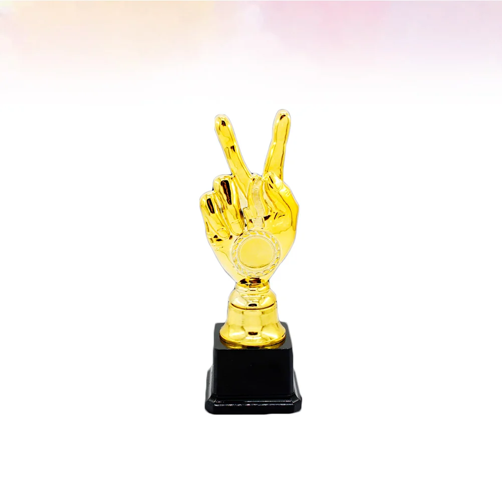 

1pc Trophy Creative Plastic 18.5cm Student Kids Reward for Competition Math Game