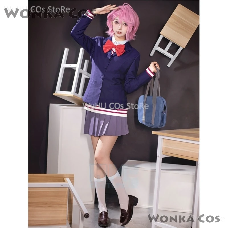 Aira Shiratori Косплей Костюм Парик Аниме Dandadan Школа JK Униформа Платье Юбка Чулки Momo Ayase
