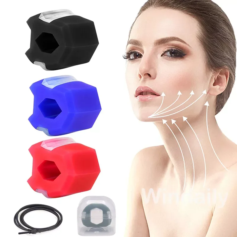 

Face Jaw Exerciser Jawline Trainer Facial Exercise Ball Jaw Line Chewer Muscle Ball Jaw Bite Clip Harp Simulator