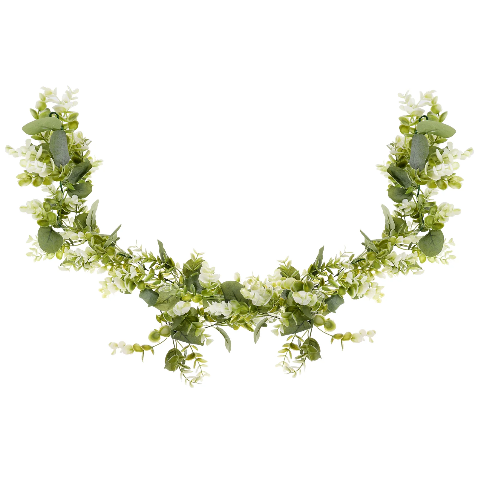 

Eucalyptus Vine Plastic Plants Leaves Artificial Hanging Leaf Faux Garland Green Decor