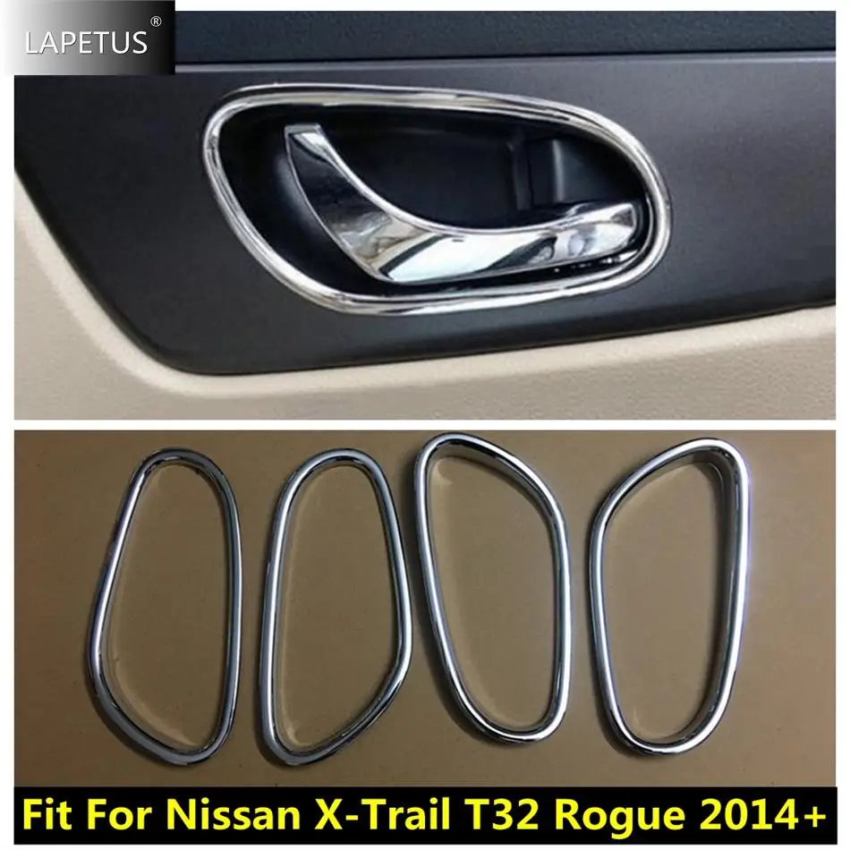 Хромированная дверная ручка автомобиля чаша декоративная рамка аксессуары