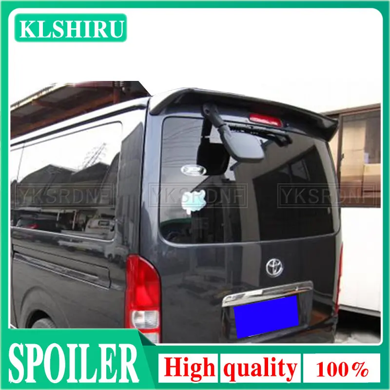 

Задний спойлер на крышу для Toyota Hiace 2005-2018, неокрашенный праймер из АБС-пластика, задний спойлер на крыло багажника, украшение для стайлинга а...