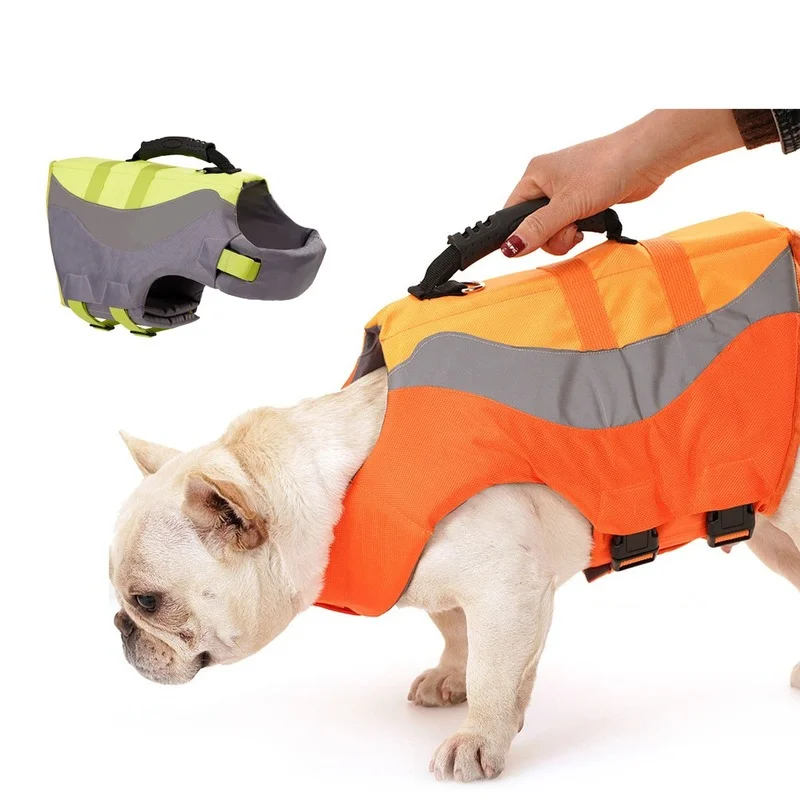 

Summer Safety Pet Dog Life Vest Portable Breathable for Puppy Big Dogs Vests Clothing Reflective Jacket Swimwear Swimming Suit