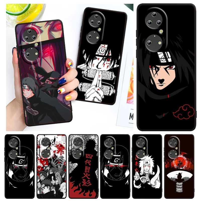 

Cool Comic Naruto Art For Huawei P50 P40 P30 P20 Lite 5G Pro Nova 5T Y9S Y9 Prime Y6 2019 Black Soft TPU Cover Phone Case