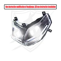 non destructive modification of headlights led headlight assembly accessories for benelli trk502 trk502x