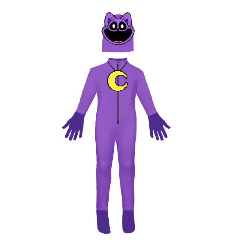 Костюм для косплея Улыбающие животные аминофиолетовый кот ловля слона медведь