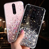 glitter sequin soft phone cases for iphone 12 bling stars cover for iphone 12 pro max 12 mini transparent clear coque