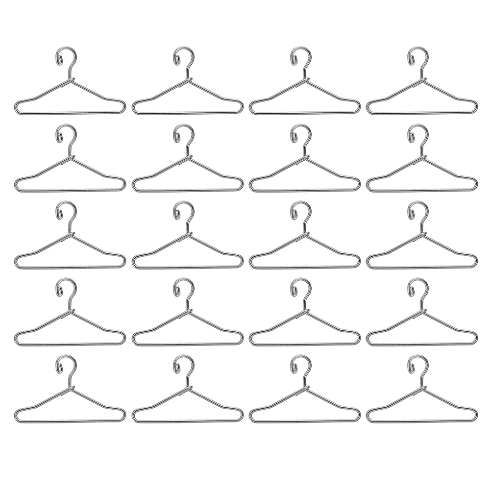 

Baby Furniture Metal Clothes Hanger Support Doll House Small Clothes Hangers Metal Doll Clothes Support Doll Coat Rack