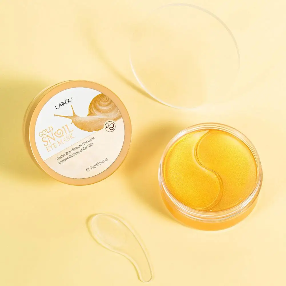 LAIKOU Маска для глаз в виде улитки увлажняющая против отечности маска от темных