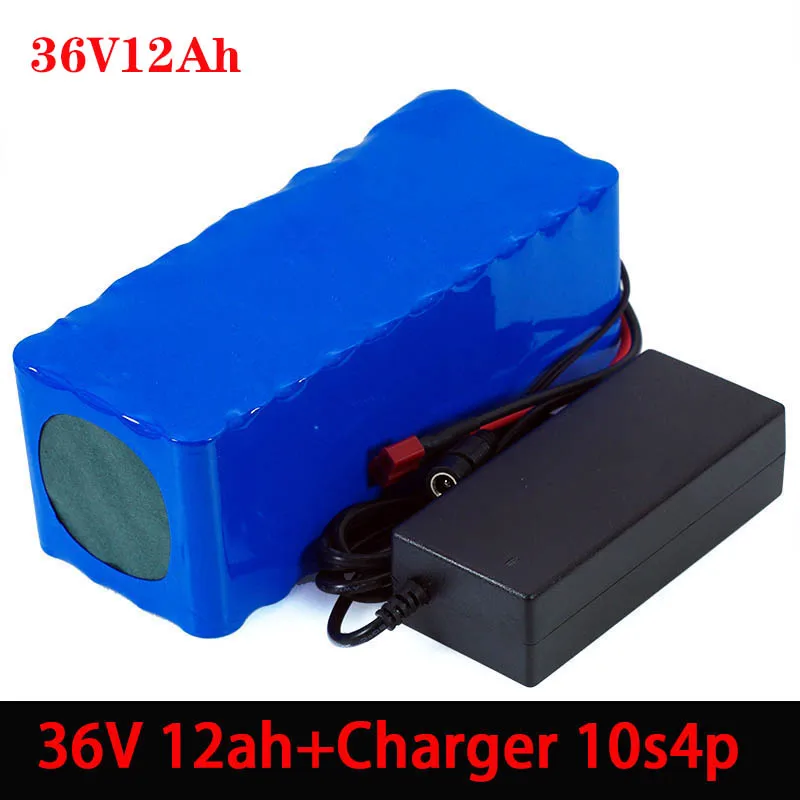 

36V12Ah battery 10S4P 42V12Ah battery pack 1000W high power battery 12000mAh Suitable for electric bicycles BMS+42V2A Charger
