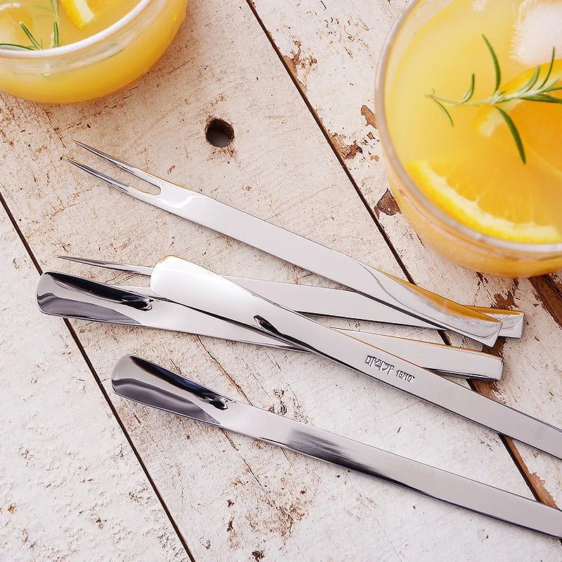 

18-10 stainless steel fork fruit dessert cake fork coffee spoon small spoon ice cream spoon stirring spoon