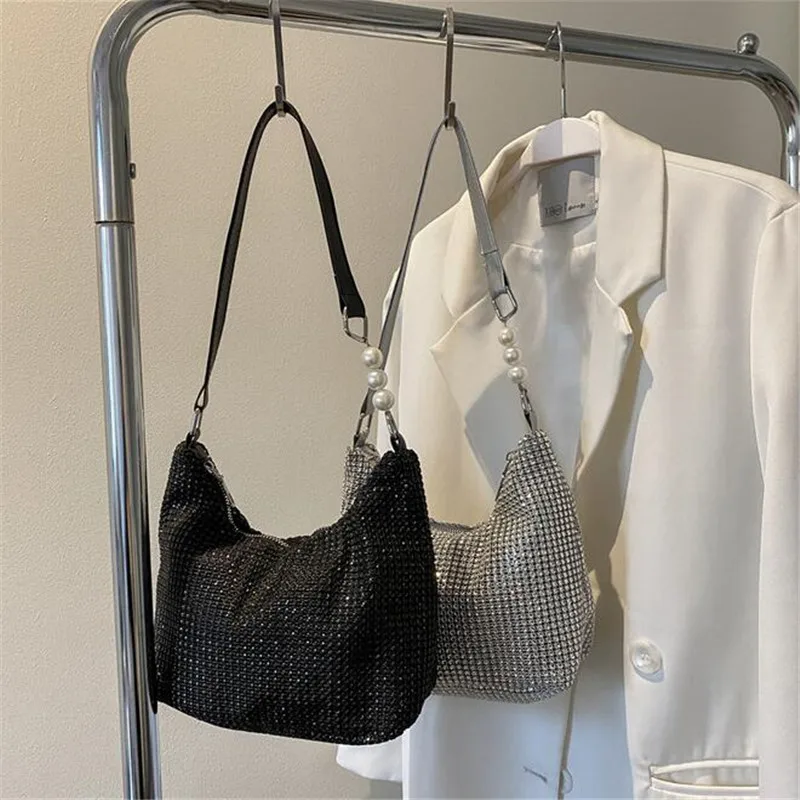 

Женская модная дизайнерская квадратная Сумка-мессенджер с жемчужной цепочкой