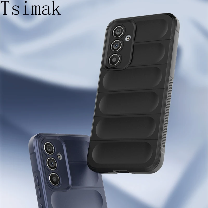 Противоударный чехол для Samsung Galaxy A14 A23 A34 A54 A04 A04S A04E M14 M34 M54 S21 FE S22 Plus S23 Note 20 Ultra Silicone