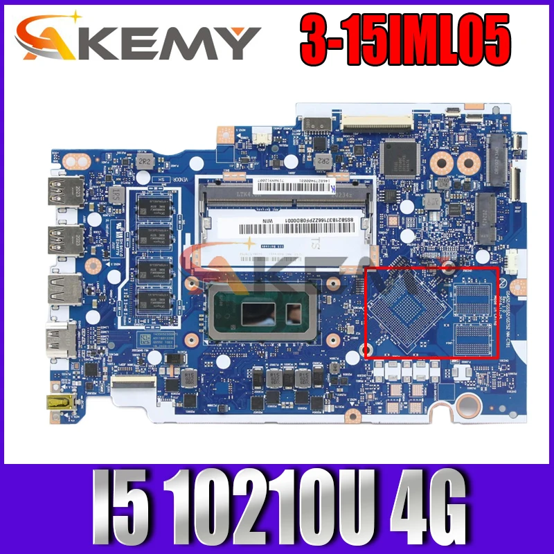 

NM-C781 для Lenovo ideapad 3-15IML05 материнская плата для ноутбука с процессором I5 10210U UMA_4GDDR4 100% полностью протестирована