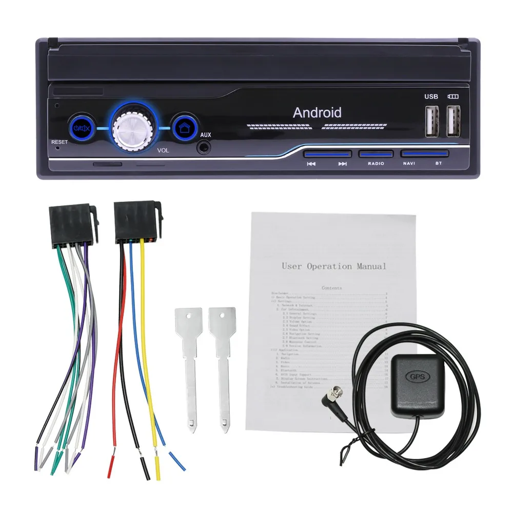 

7 inch Car In-dash Stereo GPS Good Material Superior Quality MP5 Player 9702 Android 8.1 Car Radio Multimedia Video Player