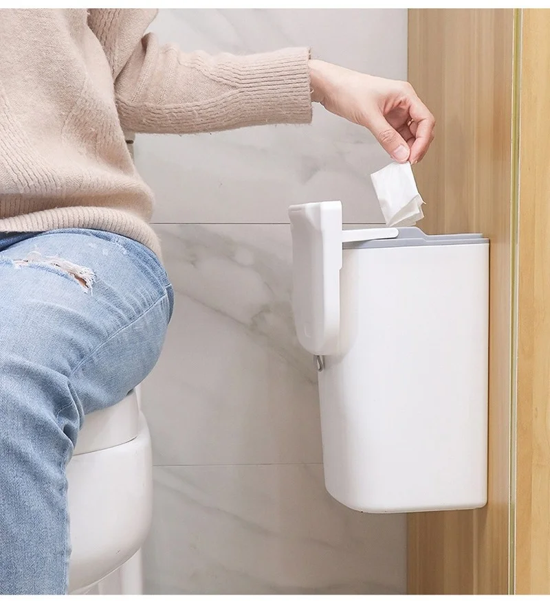 

Настенная мусорная корзина, подвесной мини-контейнер для мусора для дома, кухни, ванной комнаты