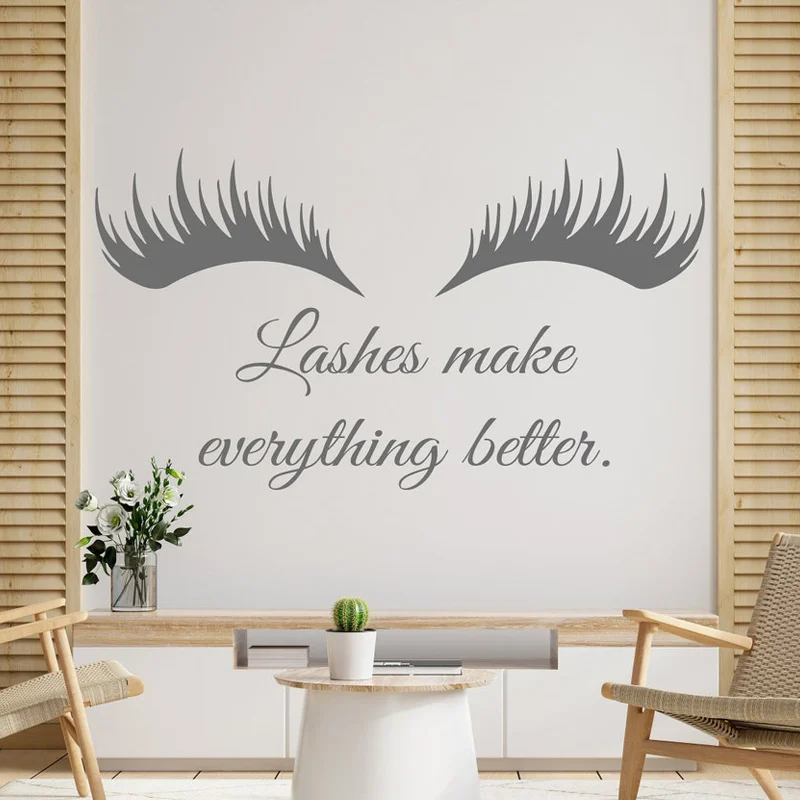 Ресницы и брови наклейка на стену ресницы сделают все лучше |