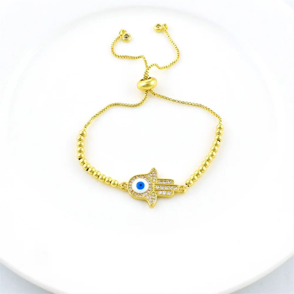 AILINFA новый женский браслет из циркония в форме сердца ладони круглой формы