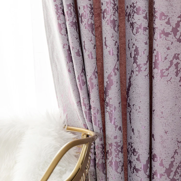 

Modern Minimalist Jacquard Map Pattern Blackout Curtain Fabric Bedroom Living Room Study Hotel Engineering Fabric Customization