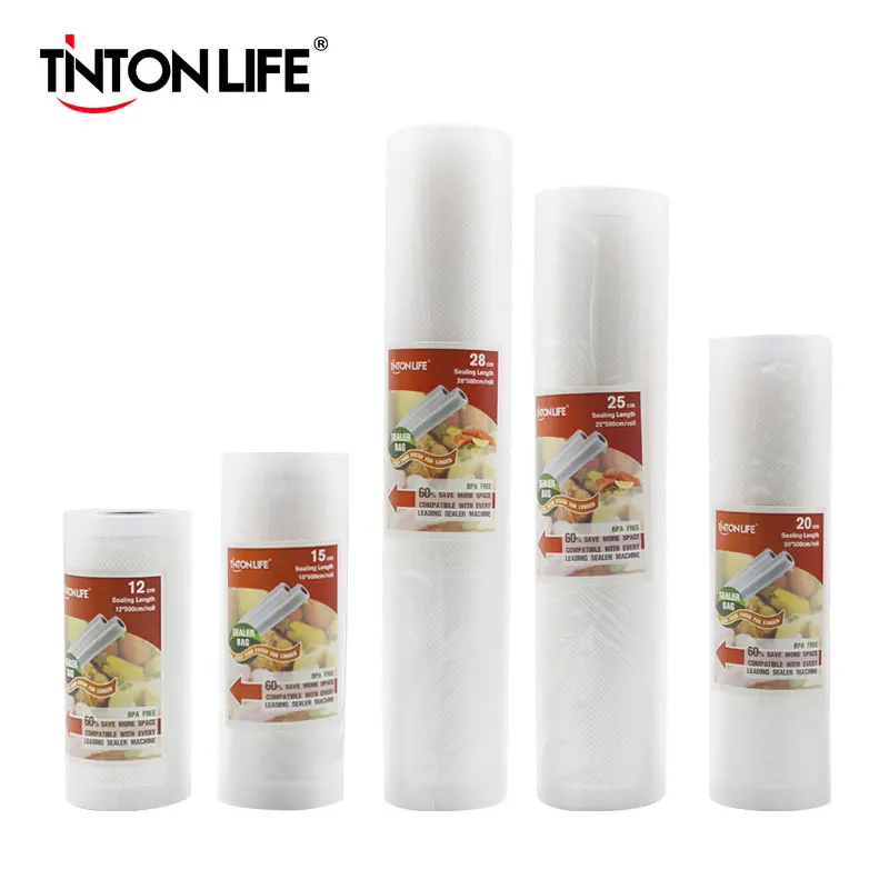 

Пищевой вакуумный упаковщик TINTON LIFE с функцией сохранение свежести продуктов, в комплекте вакуумные пакеты для хранения продуктов в рулонах...
