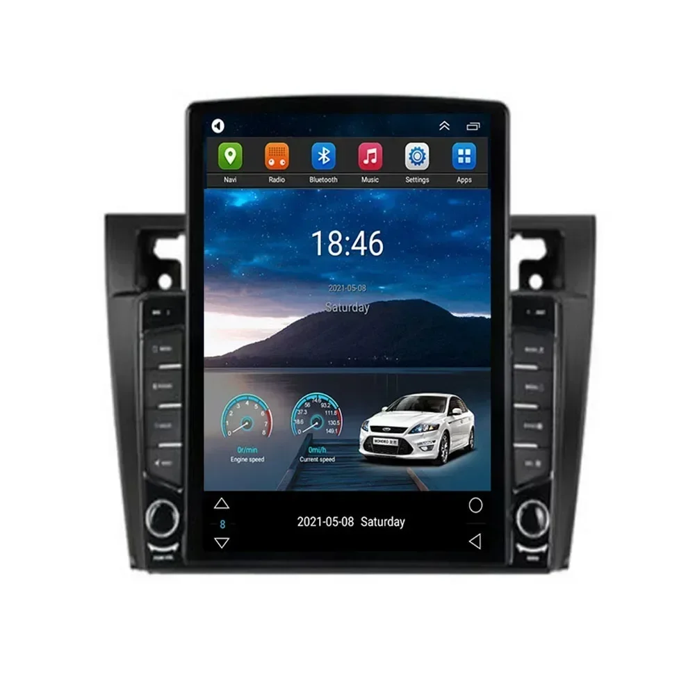 Автомобильный радиоприемник Tesla Style 2Din Android 13 для Ford Fiesta Mk VI 5 Mk5 2002-08 мультимедийный